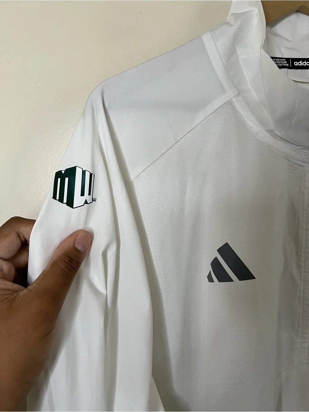 Adidas Hawaii Warriors Sideline 1/4 Quarter Zip Lightweight Woven Jacket L